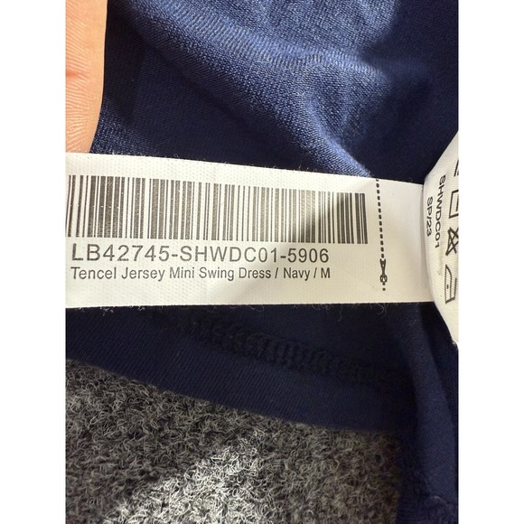 Quince Women Tencel Jersey Mini Swing Dress Baby Blue Size Medium Stretch - Picture 4 of 7